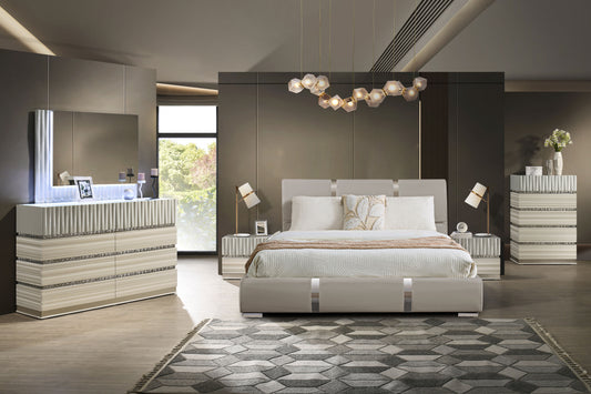 MURICH BEDROOM SET WITH AMBIENT LIGHTING