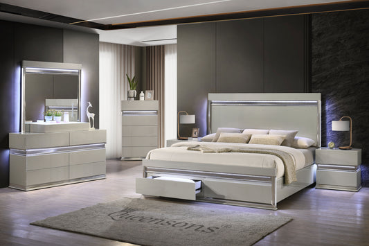 NAVRAJ BEDROOM SET WITH AMBIENT LIGHTING