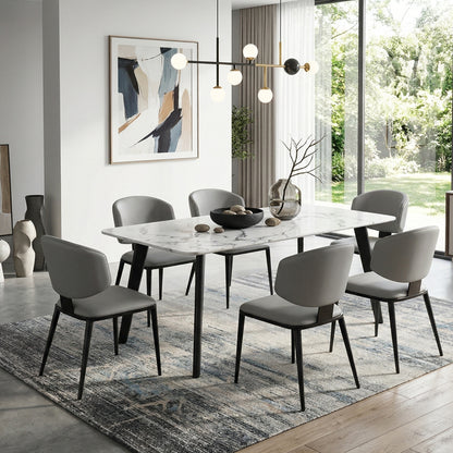 NINJA SINTERED STONE DINING TABLE WITH LOOMIE CHAIRS