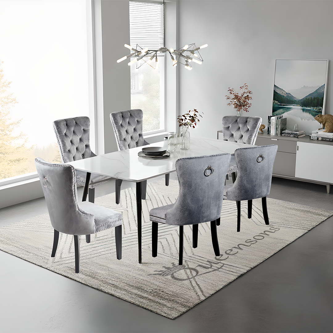 NINJA TABLE WITH 6 MADRID CHAIRS