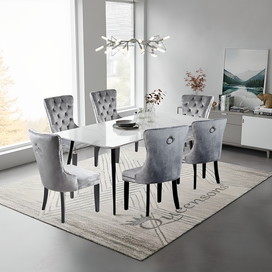 NINJA TABLE WITH 6 MADRID CHAIRS