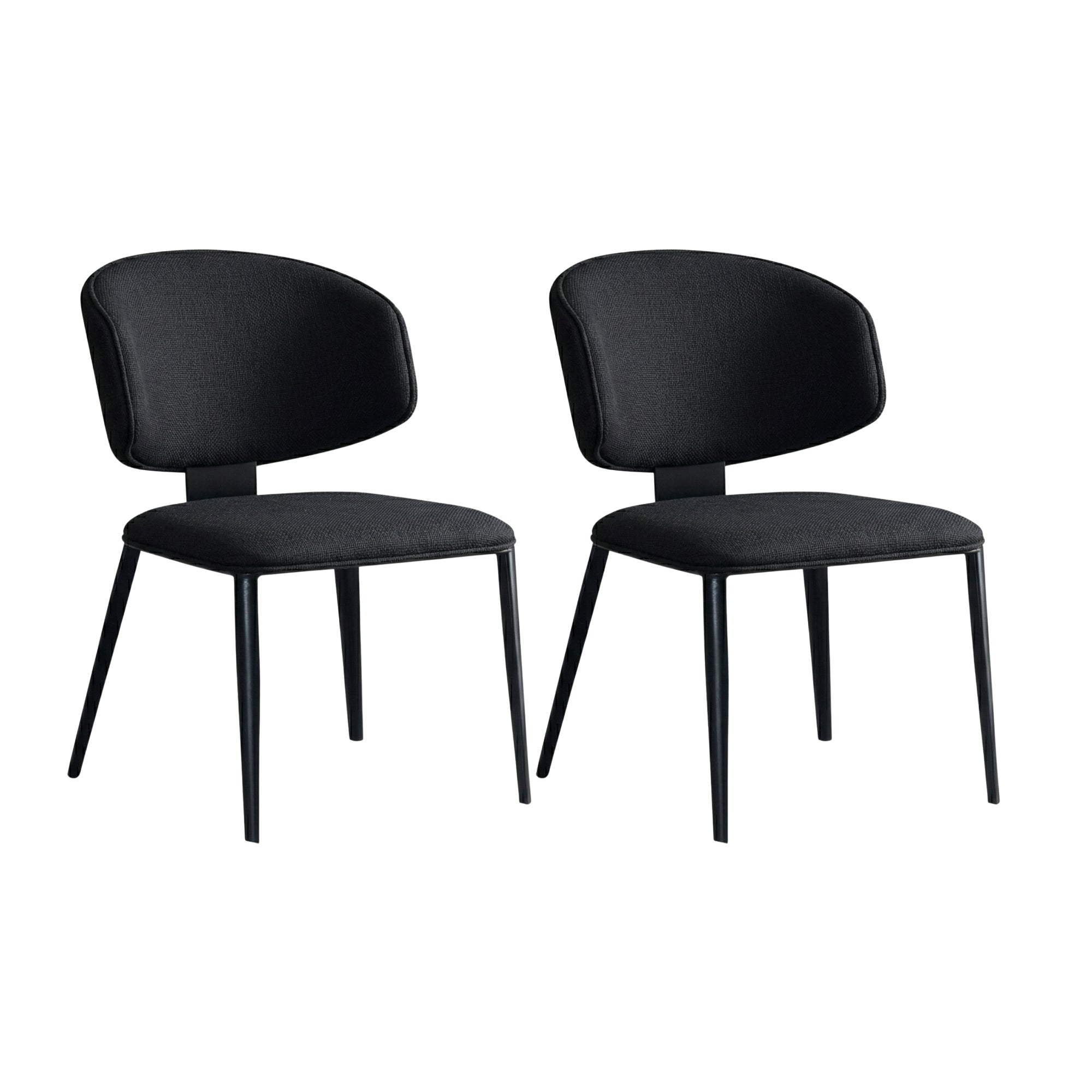 Loomie Dining Chair with Metal Legs SET OF 2