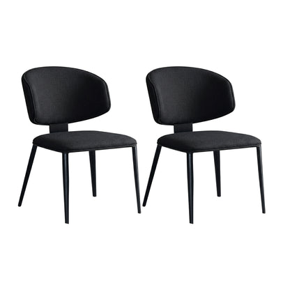 Loomie Dining Chair with Metal Legs SET OF 2