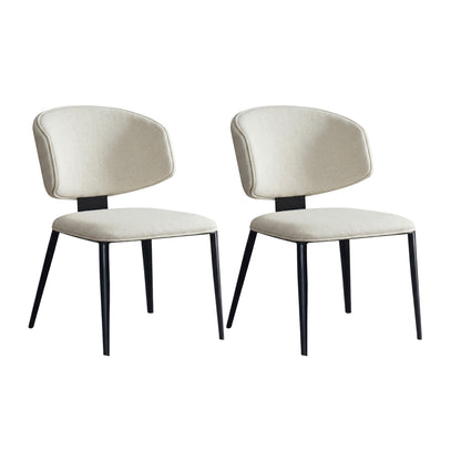 Loomie Dining Chair with Metal Legs SET OF 2