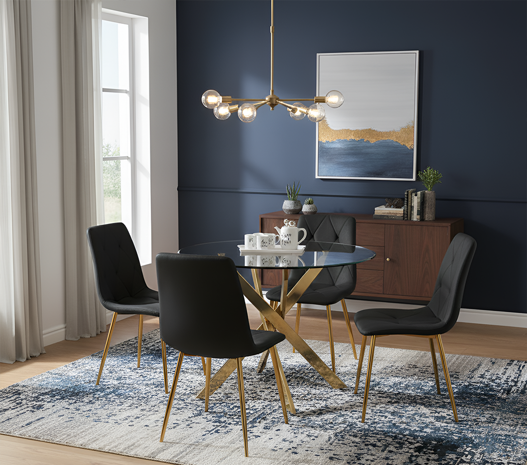 SWORD GOLD DINING SET 5PC