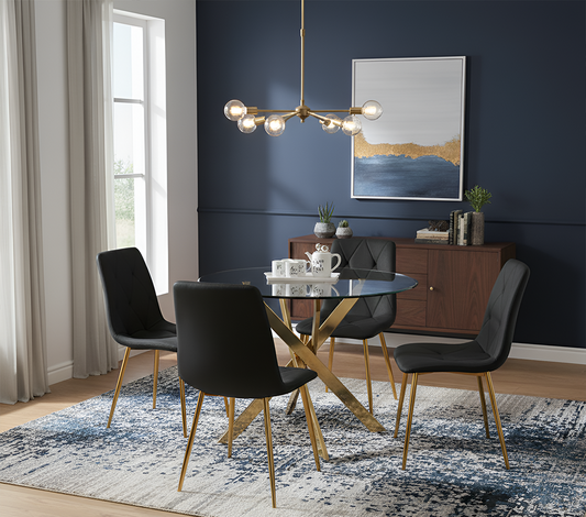 SWORD GOLD DINING SET 5PC