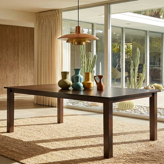 Universal Dining Table Solid Wood Espresso Finish