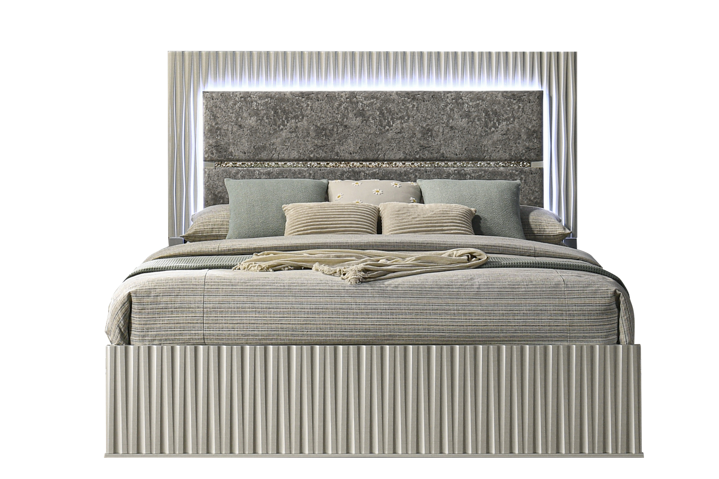 ZURICH BEDROOM SET WITH AMBIENT LIGHTING