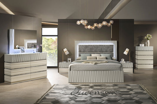 ZURICH BEDROOM SET WITH AMBIENT LIGHTING