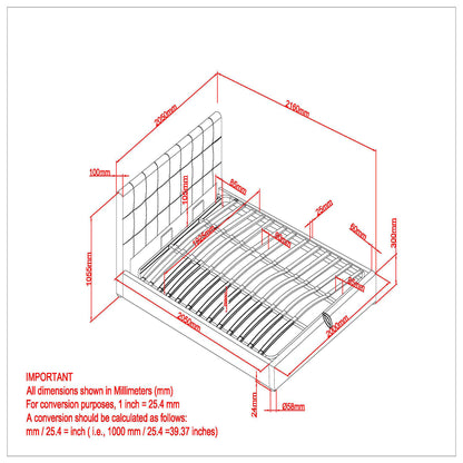 Extara 78" King Platform Bed w/Storage in Grey