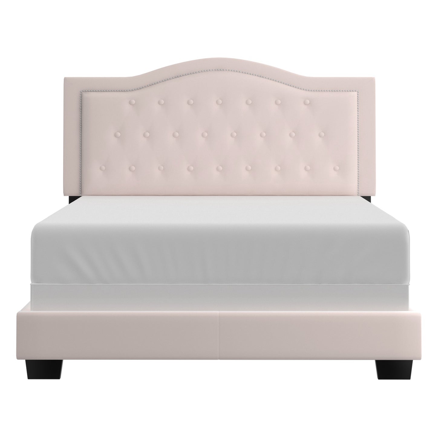 Pixie 60" Queen Bed in Blush Pink