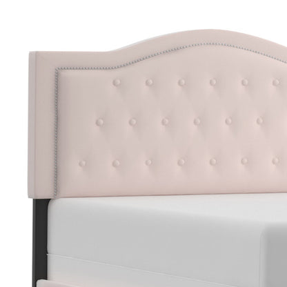 Pixie 60" Queen Bed in Blush Pink