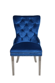 Munich Blue Velvet Dining Chair