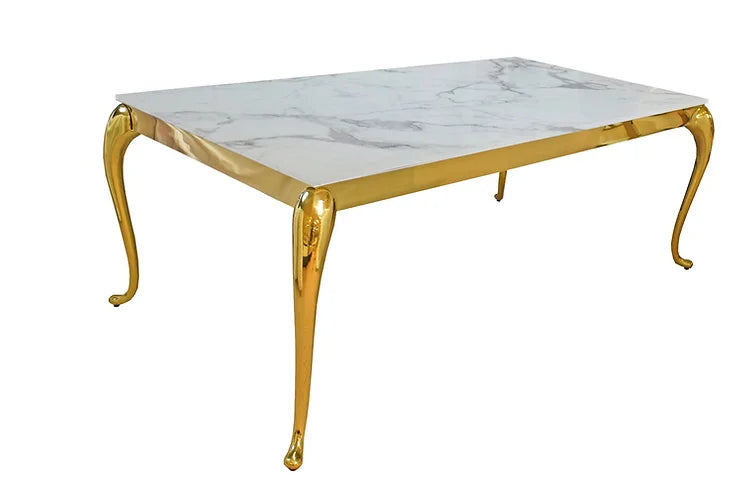 Table à manger en marbre Soleil 63"