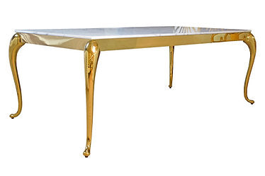 Table à manger en marbre Soleil 78"