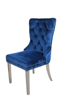 Munich Blue Velvet Dining Chair