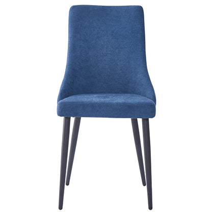 Venice Side Chair, Set of 2 in Blue and Black