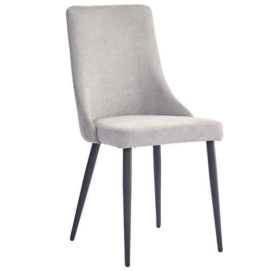 Venice Side Chair, Set of 2 in Grey and Black