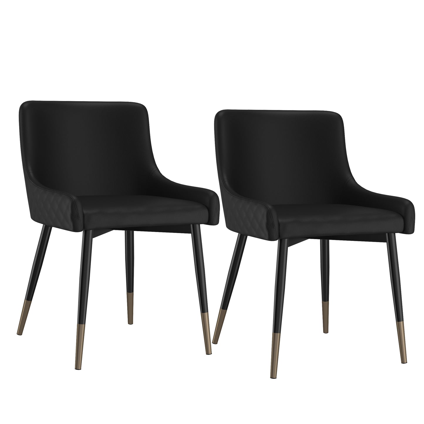 Xander Side Chair, Set of 2 in Black