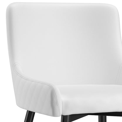 Xander Side Chair, Set of 2 in White and Black