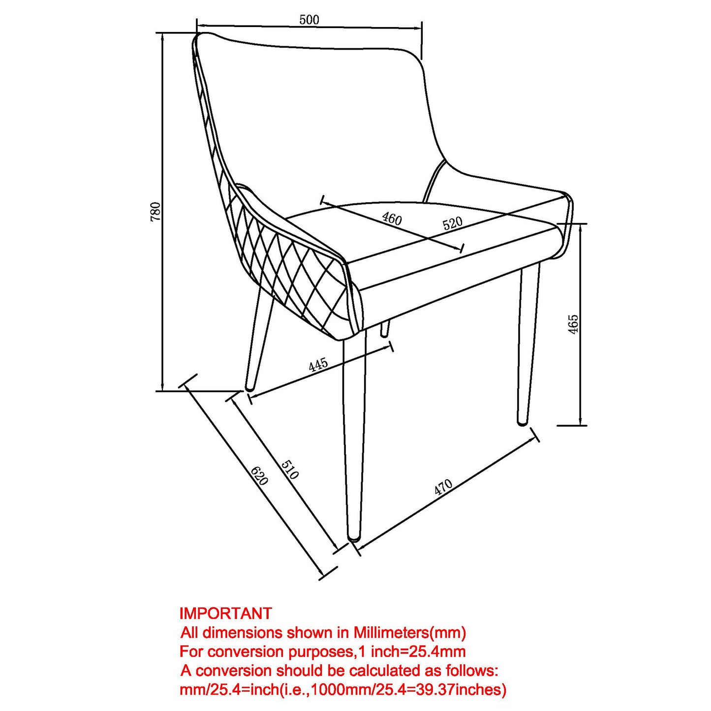 Xander Side Chair in White and Black (Each)