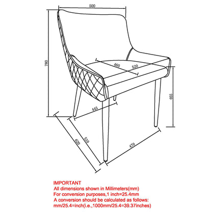 Xander Side Chair in White and Black (Each)