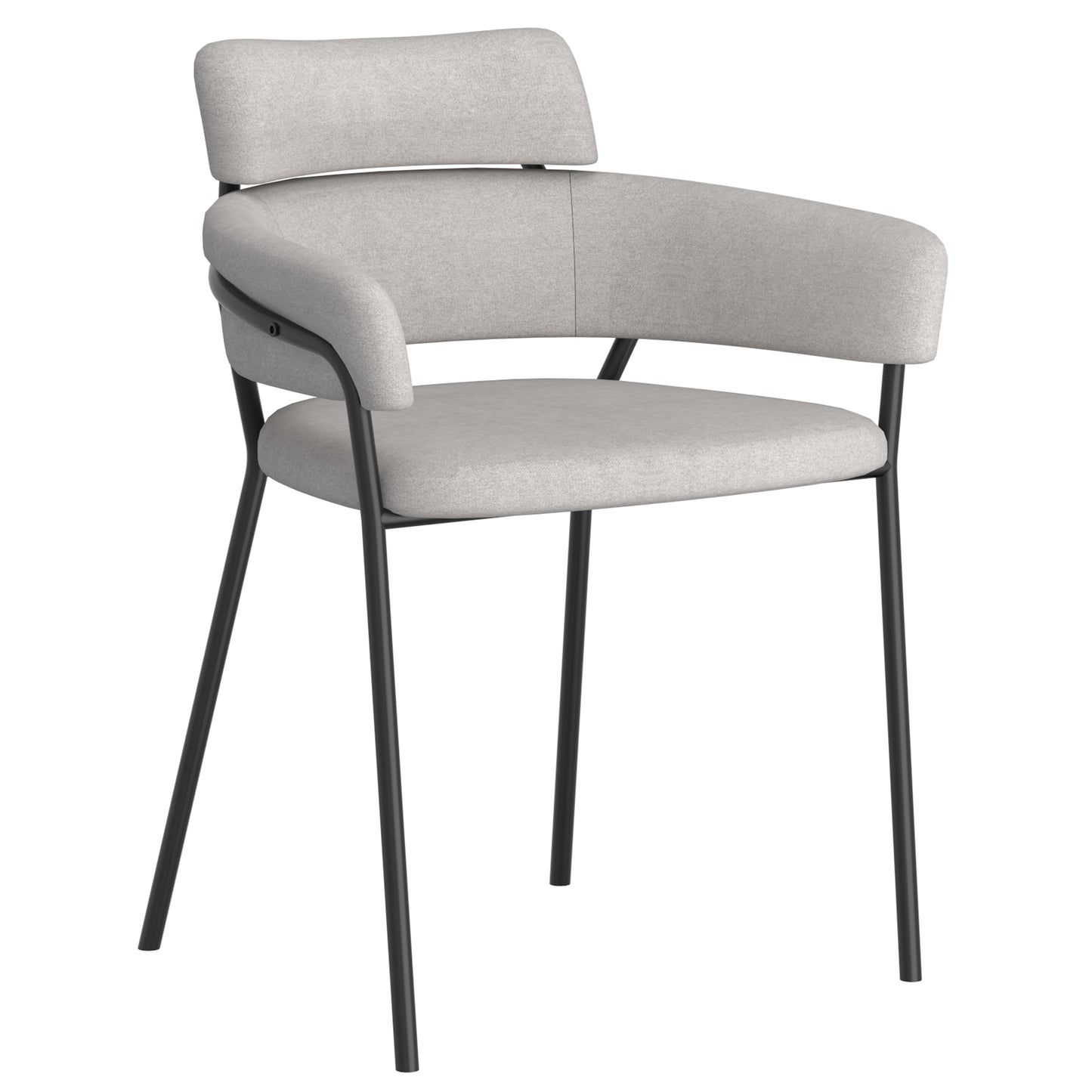 Axel Side Chair, Set of 2 in Grey and Black