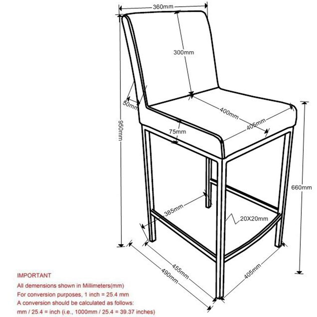 Tabouret de bar Diego 26 po, ensemble de 2