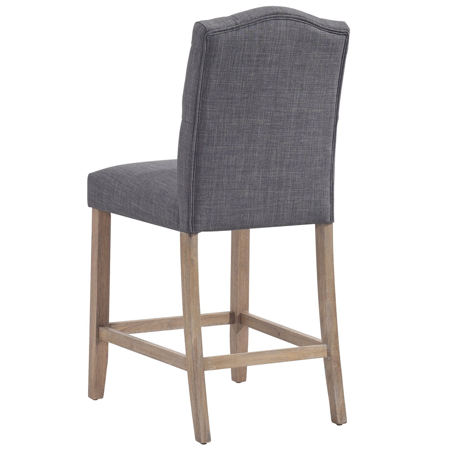 Lucian 26" Counter Stool, Set of 2 in Grey and Washed Grey