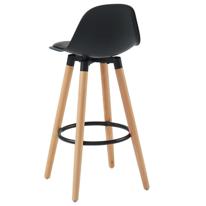 Diablo 26" Counter Stool, Set of 2 in Black and Natural