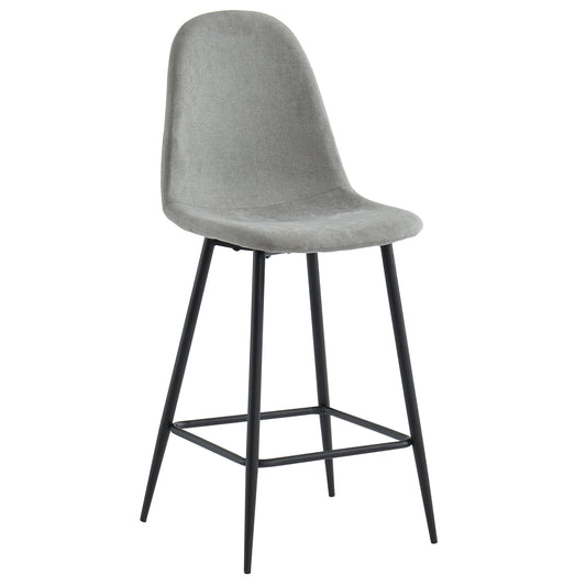 Onio 26" Counter Stool, Set of 2 in Grey and Black Leg