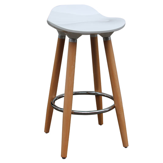 Trex 26" Counter Stool, Set of 2 in White and Natural