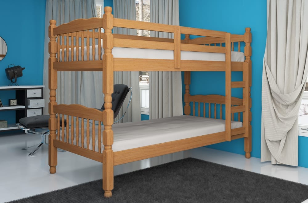 Knotty Pine Twin over Twin BUNK BED