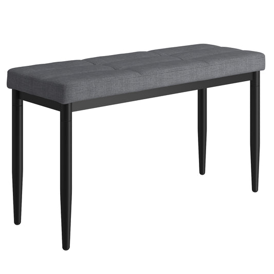 Timor Bench in Charcoal and Black