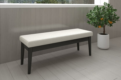 Pebble Bench in Cream and Black