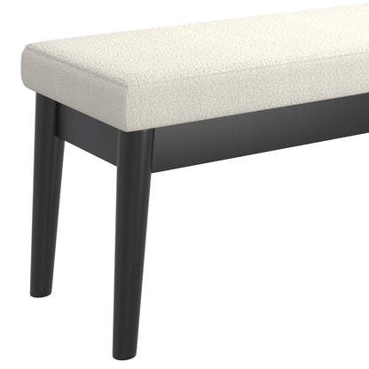 Pebble Bench in Cream and Black