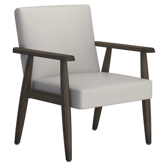 Wilder Accent Chair in Grey-Beige and Weathered Brown - WW