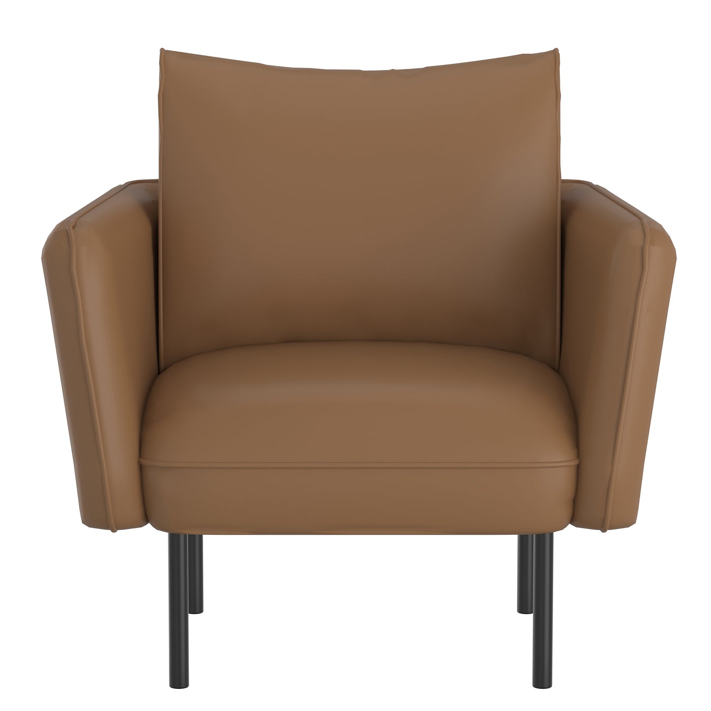 Ryker Accent Chair in Saddle and Black - WW