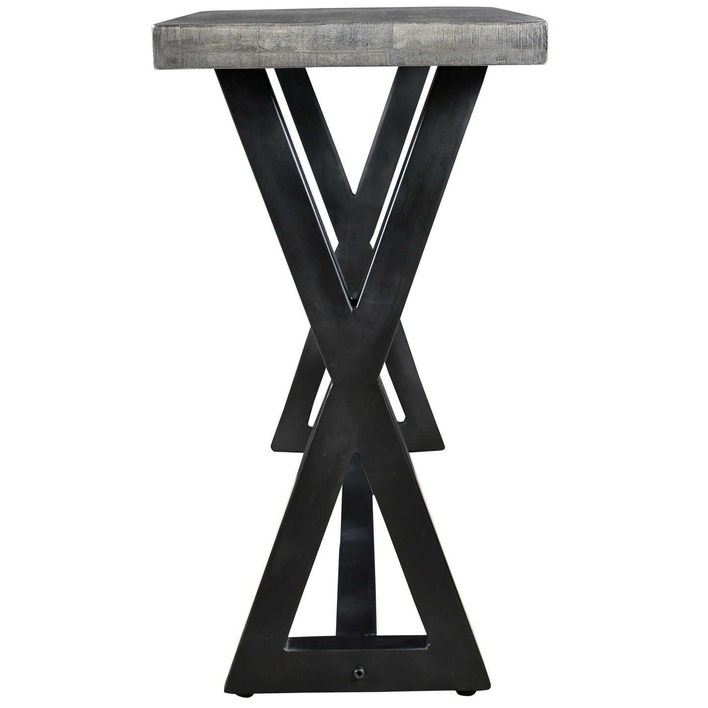 Zax Console Table in Distressed Grey