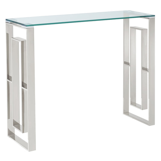 Eros Console Table in Silver