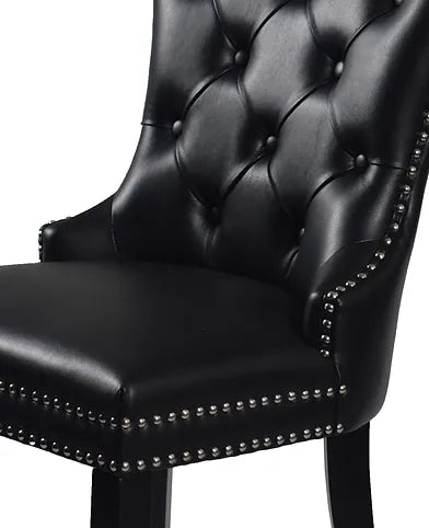 Madrid Black PU Leather Chairs (Each)