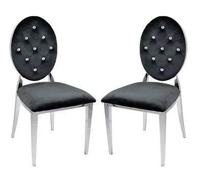 Diamond Black Dining Chairs (Set Of 2)