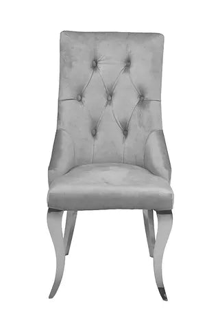 Lilly Light Grey Dining Chairs (Set Of 2)