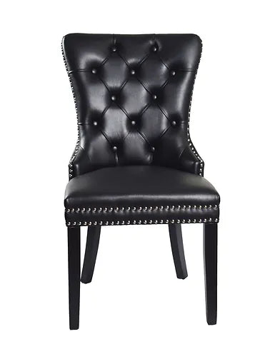 Madrid Black PU Leather Chairs (Each)