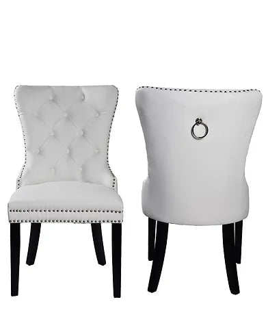 Madrid White PU Leather Chairs (Set Of 2)