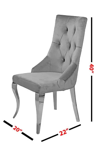 Lilly Grey Dining Chair (Set of 2)