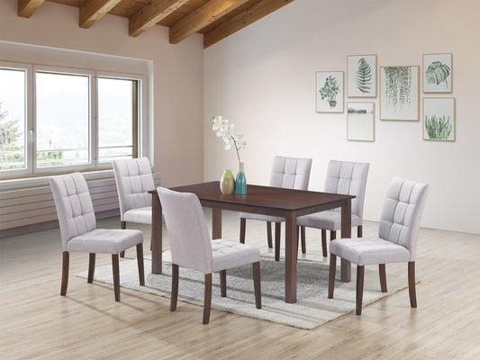 Clare Light Grey 7 Pc. Dining Set - Furnify.ca