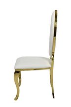 Ice Gold White PU Leather Dining Chair (Each)