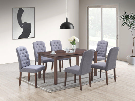 Ingrid Dark Grey 7 Pc. Dining Set - Furnify.ca