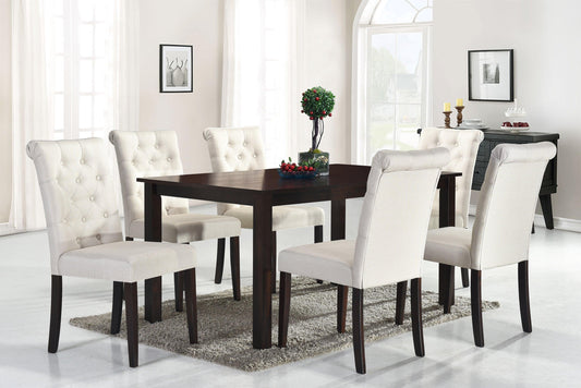 Roxy Beige 7 Pc. Dining Set - Furnify.ca